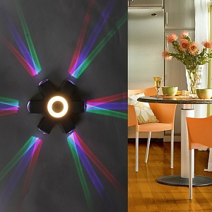 Накладной светильник 08231-9.2-007U LED4W+6*3W RGB BK