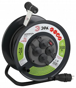 Удлинитель  RMx-4es-3x2.5-20m-IP44(KG)