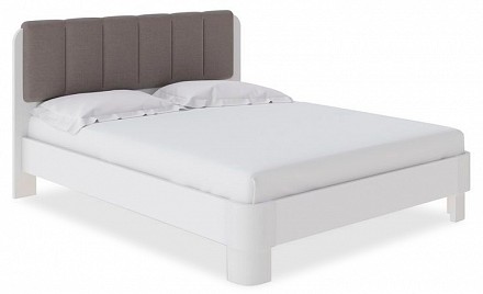 Кровать двуспальная Wood Home Lite 2    жемчуг белый