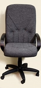 Кресло офисное Менеджер, серый, рогожка