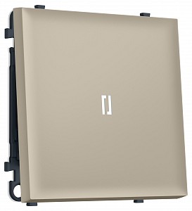 Выключатель самовозвратный одноклавишный с подсветкой, без рамки MS MS342055