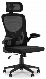 Кресло TopChairs Airone, черный, сетка, ткань