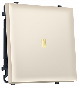 Выключатель одноклавишный с подсветкой без рамки MS MS322010