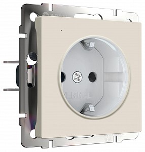 Розетка с заземлением с подсветкой, без рамки DBQ29 W1171462
