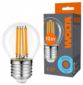 Лампа светодиодная [LED] Wolta E27 12W 6500K