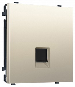 Розетка Ethernet RJ-45 и со шторками, без рамки MS MS552010
