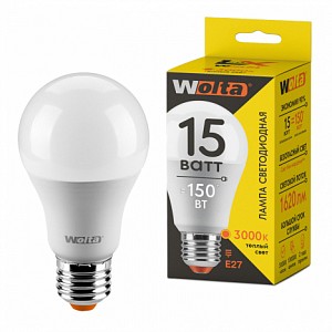 Лампа светодиодная [LED] Wolta E27 15W 3000K