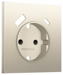 Накладка для розетки с заземлением и со шторками и 2хUSB type A и C SIGMA SP5500