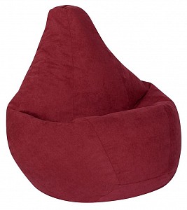 Кресло-мешок Бордовый Велюр L