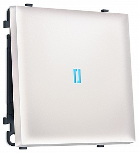 Выключатель одноклавишный с подсветкой без рамки MS MS202020