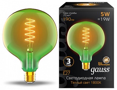 Лампа светодиодная [LED] Gauss E27 5W 1800K