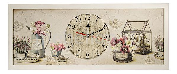 

Настенные часы (60х30 см) AKI 3060-14W, Бежевый