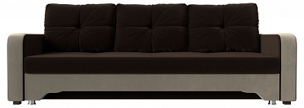 Прямой диван Ник-3 еврокнижка, микровельвет