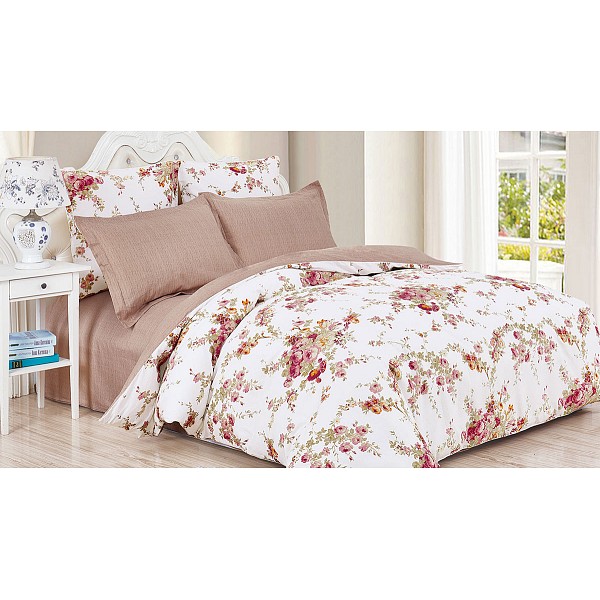 

Комплект двуспальный Satin de' Luxe, Бежевый;белый, Satin de' Luxe