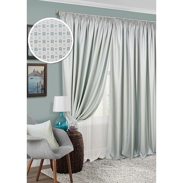 

Комплект штор (400x270 см) Morze, Голубой;молочный, (400x270 см) Morze