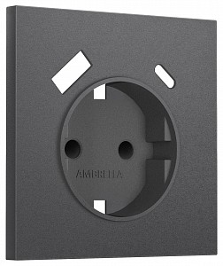 Накладка для розетки с заземлением и со шторками и 2хUSB type A и C SIGMA SP6600