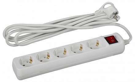 Удлинитель с выключателем  UX-5es-3m