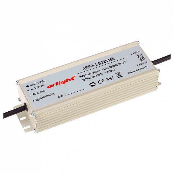 

Блок питания 20-32В 100Вт ARPJ-LG323150 (100W, 3150mA, PFC), 20-32В 100Вт ARPJ-LG323150 (100W, 3150mA, PFC)
