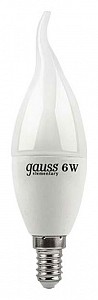 Лампа светодиодная [LED] Gauss E14 6.5W 3000K