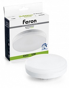 Лампа светодиодная [LED] Feron GX53 12W 4000K