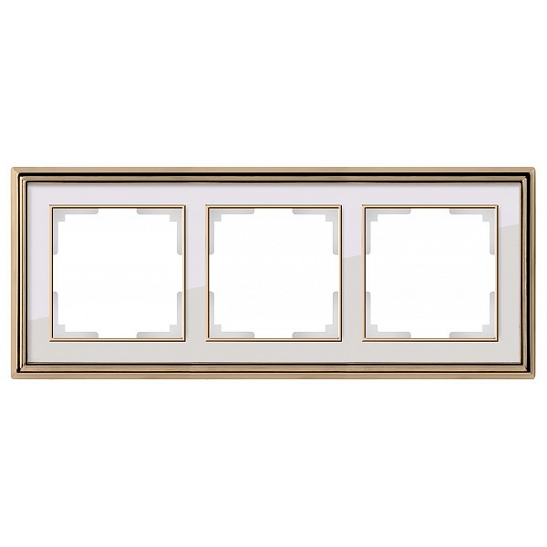

Рамка на 3 поста WL17-Frame-03 a037679, Черный;бронза, WL17-Frame-03 a037679