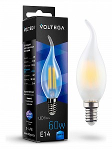 Лампа светодиодная [LED] Voltega E14 6W 4000K