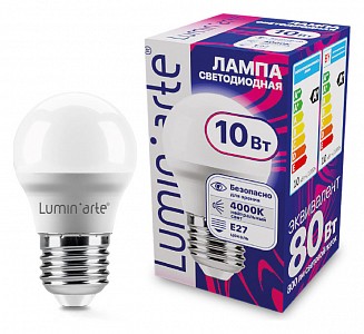 Лампа светодиодная [LED] Luminarte E27 10W 4000K