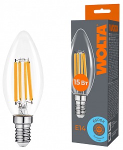 Лампа светодиодная [LED] Wolta E14 15W 6500K