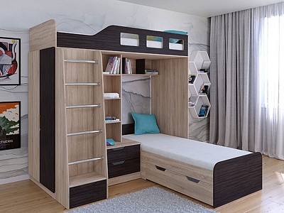 Кровать для детской комнаты Астра 4 RVM_ASTRA4-22-7