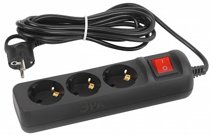 Удлинитель с выключателем  UX-3es-5m-B