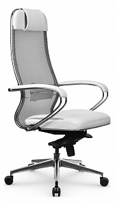 Кресло офисное SL-1.041 MPES, белый, сетка, экокожа