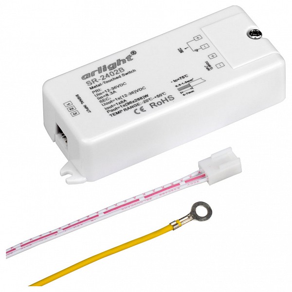 

Диммер сенсорный SR-2402B (12-36V, 96-288W, Metal-Touch), SR-2402B (12-36V, 96-288W, Metal-Touch)