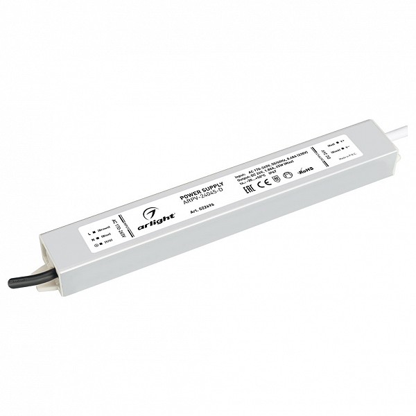 

Блок питания 24В 45Вт ARPV-24045-D (24V, 1.9A, 45W), 24В 45Вт ARPV-24045-D (24V, 1.9A, 45W)
