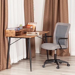 Кресло офисное Staff, серый, ткань, флок