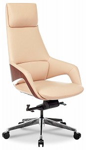 Кресло руководителя DAO-2, бежевый, кожа натуральная