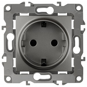 Розетка с заземлением, без рамки Эра 12 12-2101-12 Розетка с заземлением, без рамки Эра 12 12-2101-12