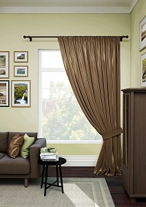 Портьера Avery 200x280 см., цвет темно-коричневый