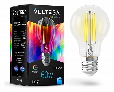 Лампа светодиодная [LED] Voltega E27 7W 4000K