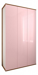 Шкаф 3-х дверный Мебелеф-22 розовый 