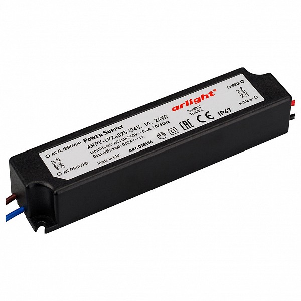 

Блок питания 24В 24Вт ARPV-LV24025 (24V, 1.0A, 24W), 24В 24Вт ARPV-LV24025 (24V, 1.0A, 24W)