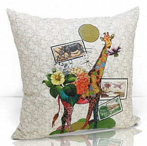 Подушка декоративная (49x49 см) Giraffe
