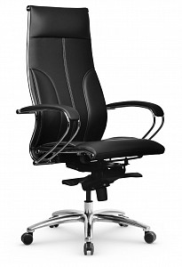 Кресло офисное Lux, черный, экокожа