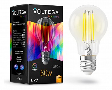 Лампа светодиодная [LED] Voltega E27 7W 2800K