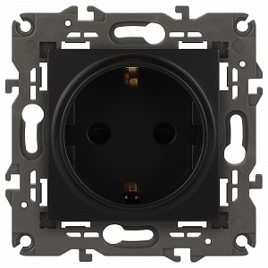 Розетка с заземлением, без рамки Эра Elegance 14-2101-05