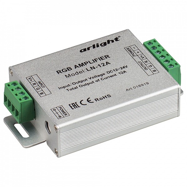 

Усилитель RGB LN-12A (12-24V, 144-288W), LN-12A (12-24V, 144-288W)