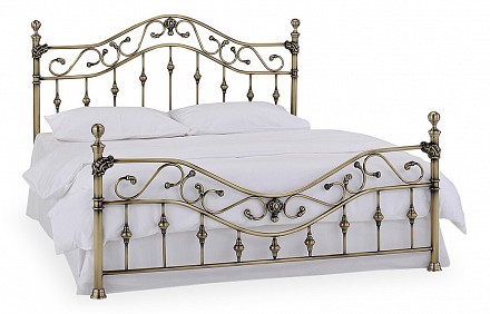 Кровать двуспальная Charlotte    медь античная