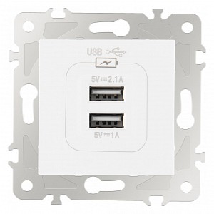 Розетка USB, без рамки 203.46-1.white