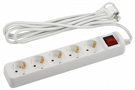 Удлинитель с выключателем  U-5es-3m-3x1,5