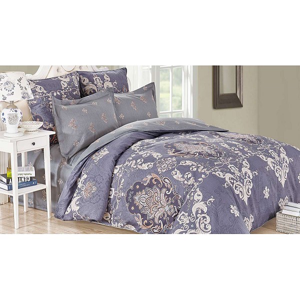 

Комплект евростандарт Satin de' Luxe, Satin de' Luxe, Серый;сиреневый