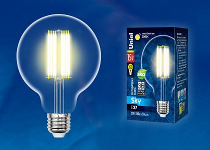 Лампа светодиодная [LED] Uniel E27 15W 3000K